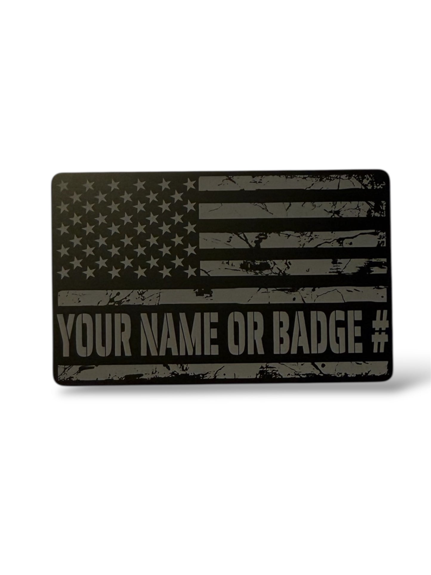 Personalized metal miranda card (double sided)
