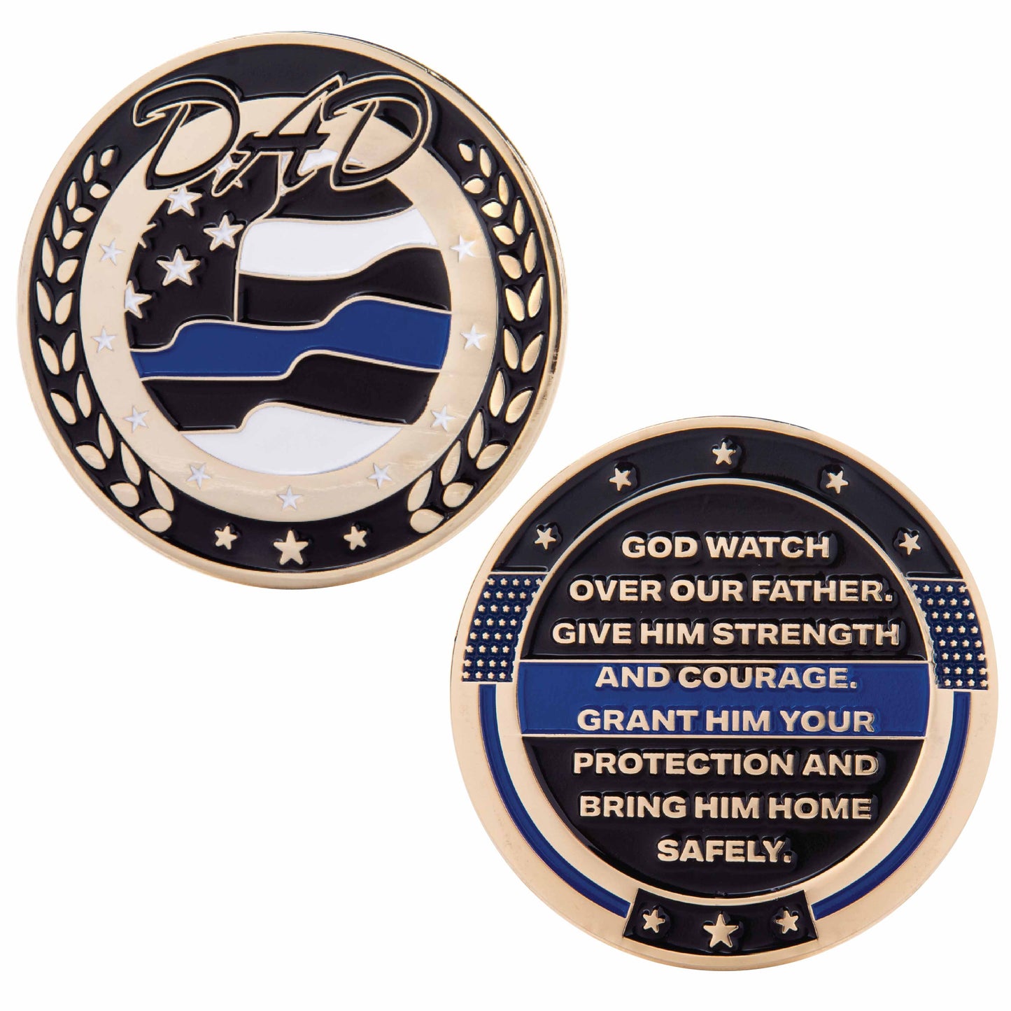 Police Dad Challenge Coin