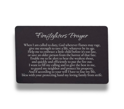 Customizable Metal card for Law Enforcement, Firefighters, EMS, Military