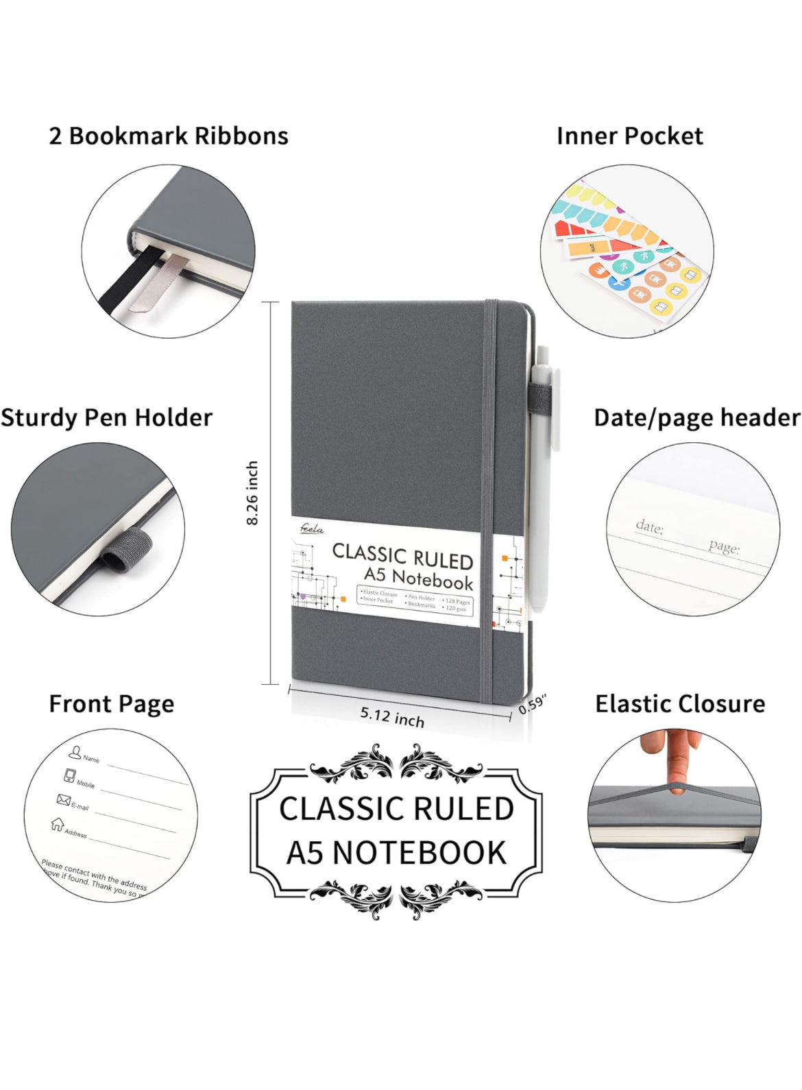 Leatherette notebook