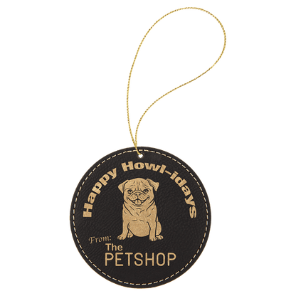 Leatherette ornament