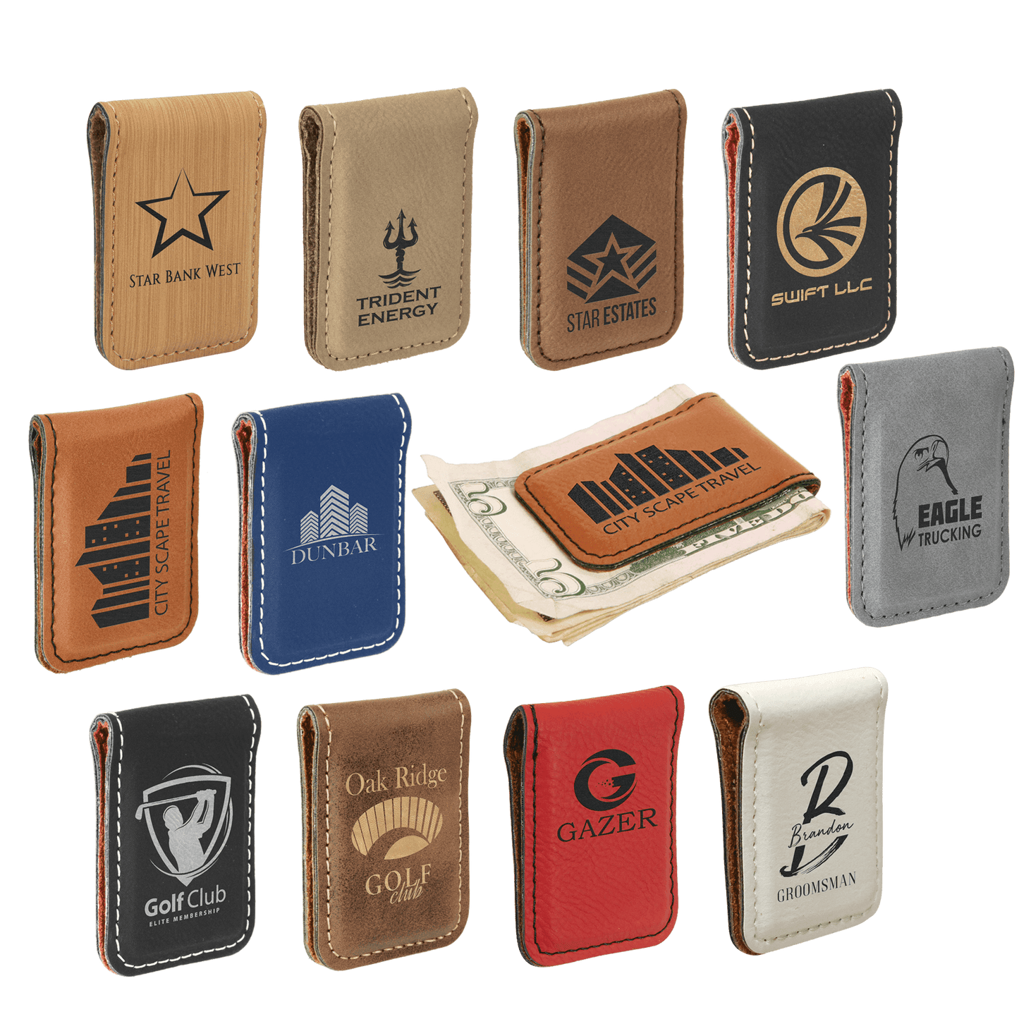 Leatherette money clip (2 pack)