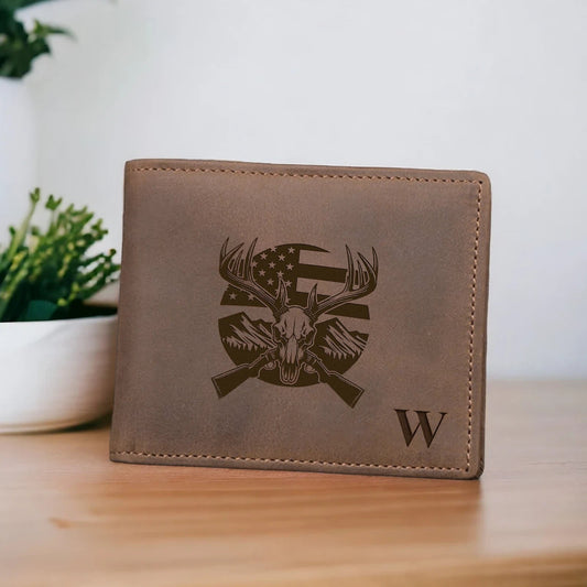 Leather RFID Blocking Bifold Wallet