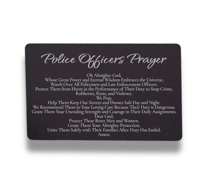 Customizable Metal card for Law Enforcement, Firefighters, EMS, Military