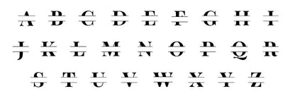 Monogramed wood coaster set